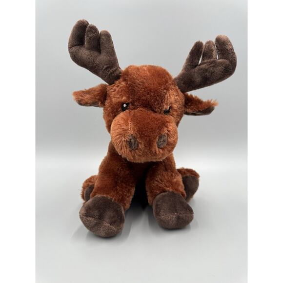 Cute Reindeer Moose Plush 8” Stuffed Animal Toy RMS International - Picture 1 of 8